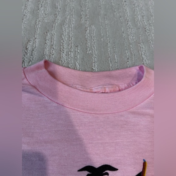 Vintage single stitch pink Santa Domingo surfing t-shirt 90’s sized M/L - Picture 6 of 13